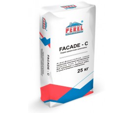 Серая цементная шпатлевка FACADE - C Perel