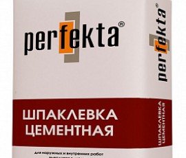 Шпатлевка фасадная цементная белая Перфекта Глайд Премиум / Perfekta (20 кг)