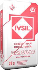 Ивсил-Базовая / Ivsil Шпатлевка цементная (20 кг)