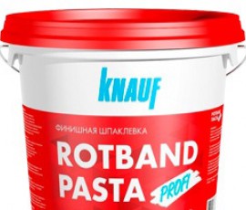 Шпаклевка готовая финишная 'Ротбанд Паста Профи' (5 кг) Knauf