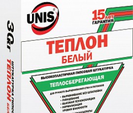 Юнис-Теплон / Unis Теплон (Гипсовая штукатурка БЕЛАЯ) (30 кг)