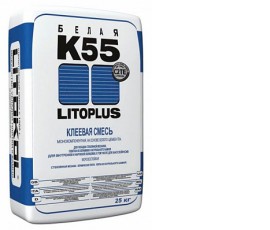 Литокол К55/Litokol K55 (Плиточный клей белый) (25 кг)