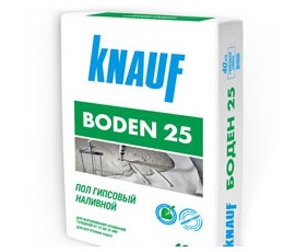 Пол гипсовый наливной (40 кг) БОДЕН 25 Knauf