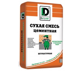 Сухая смесь цементная штукатурная De Luxe