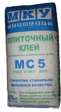 Плиточный клей МКУ Стандарт МС5